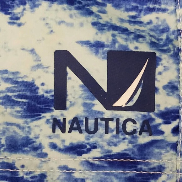 Nautica Vibrant Multi-Color Board Swim Shorts Boys Large (14-16) Trunks - Picture 5 of 8